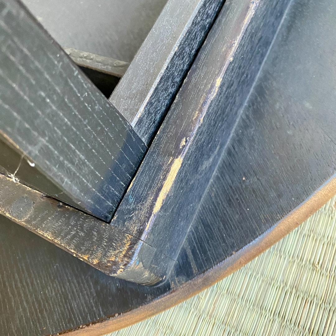 昭和レトロ ちゃぶ台 丸テーブル 無垢材 古民家 和家具 ローテーブル ②