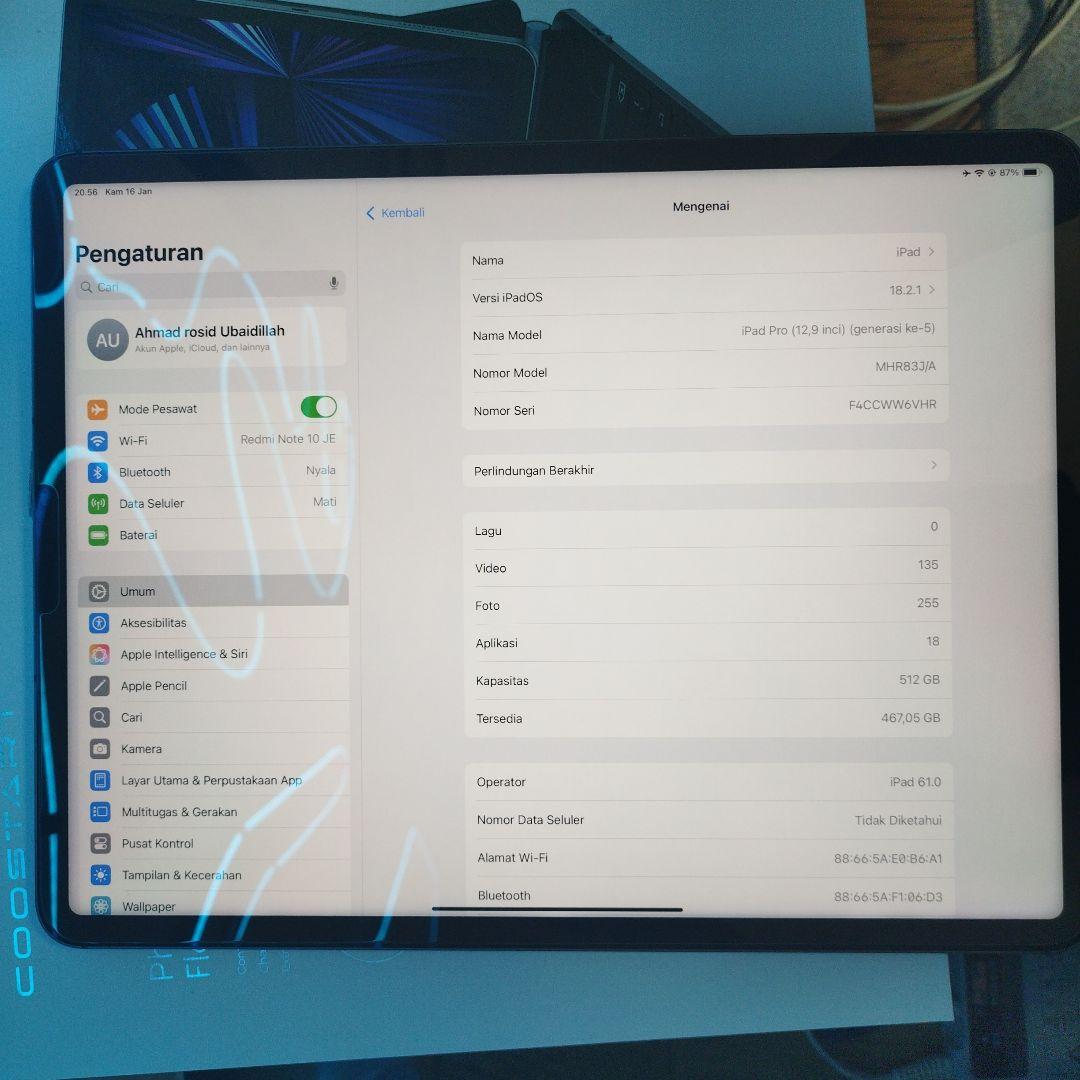 Apple iPad Pro (12.9インチ, 第5世代) 512GB