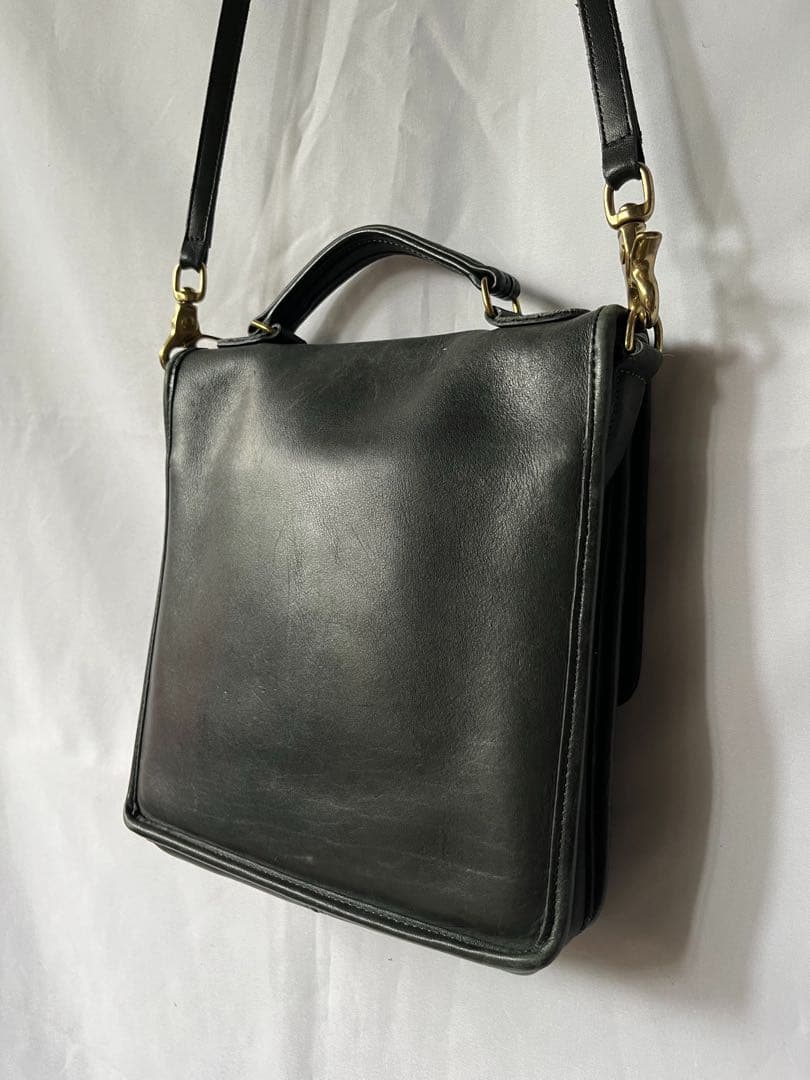 80s old COACH オールドコーチ ショルダーバッグ vintage 緑
