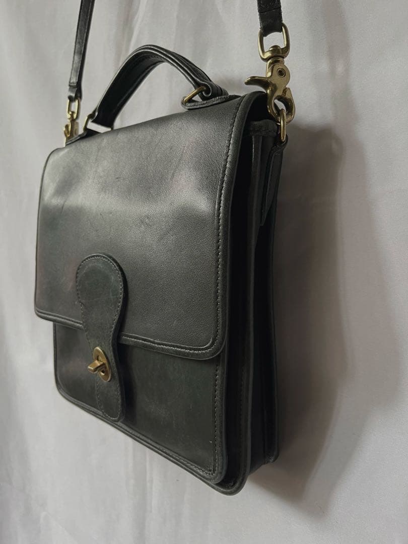 80s old COACH オールドコーチ ショルダーバッグ vintage 緑