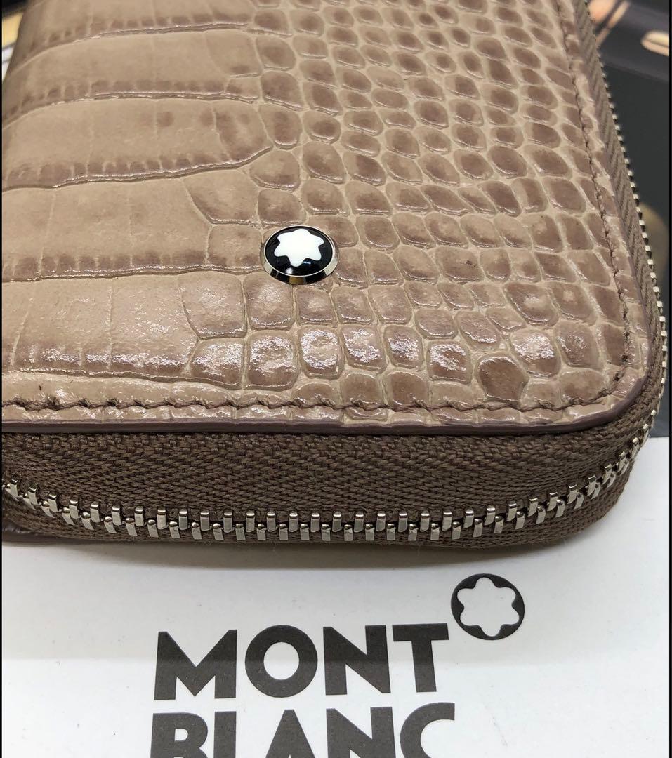 モンブラン　★完売極上最高逸品！アリゲーターデザイン・マイスター本革製ペンポーチ