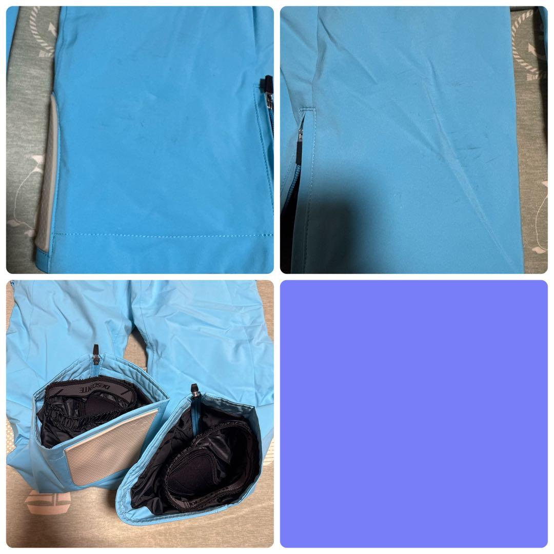 OGSAKA DESCENTE スキーウェア 上下 Mサイズ 紺/白/水色