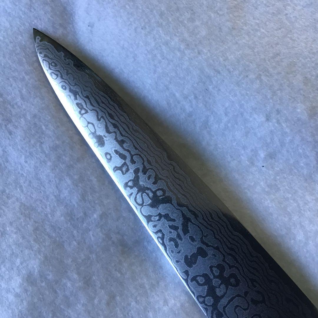 八重桜・業務用スジ引8寸・ZA18ダマスカス鋼