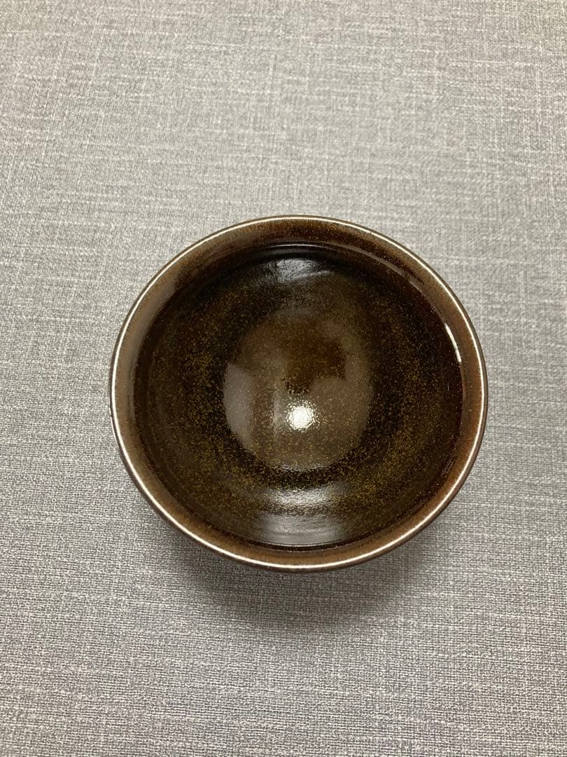 黒色丸型器 木製箱付き