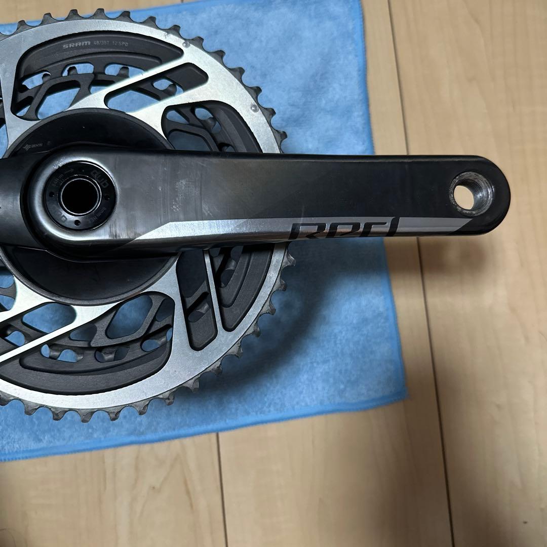 SRAM RED D1 クランクセット パワメ付き 走行距離1000㎞未満