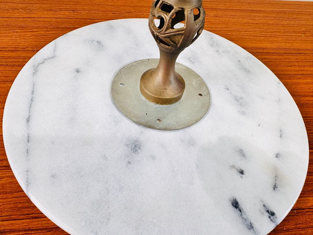 天然大理石天板 装飾サイドテーブル 花台