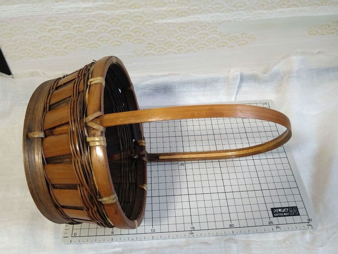 バスケット　編み籠　籠　インテリア雑貨　ガーデニング　アンティーク風　レトロ風