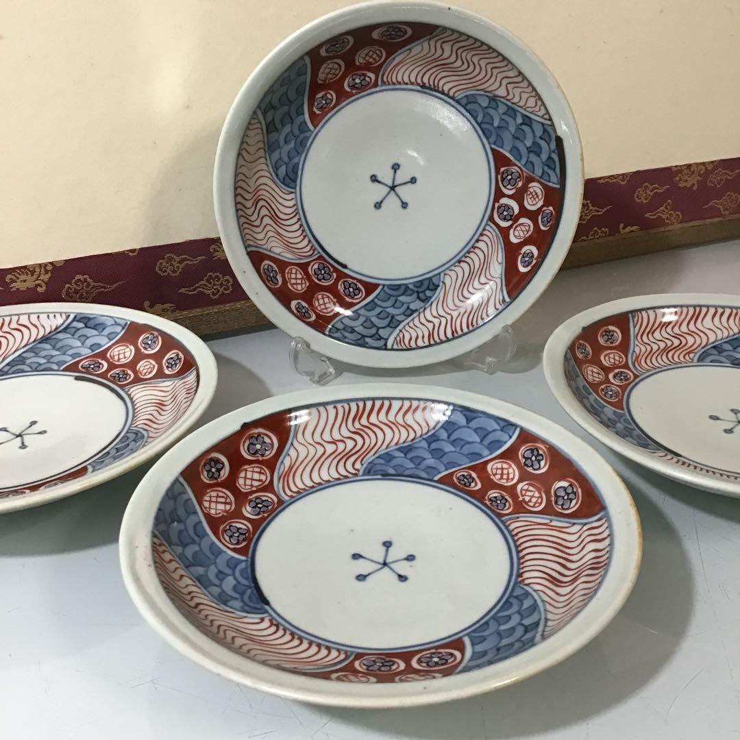 佐藤走破　六十四才　銘々皿4枚