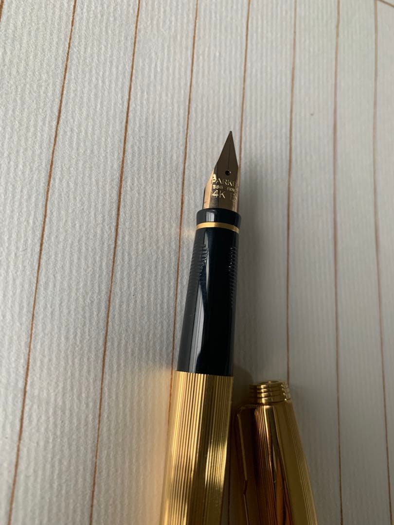 パーカー 75 ゴールド 万年筆 箱付き