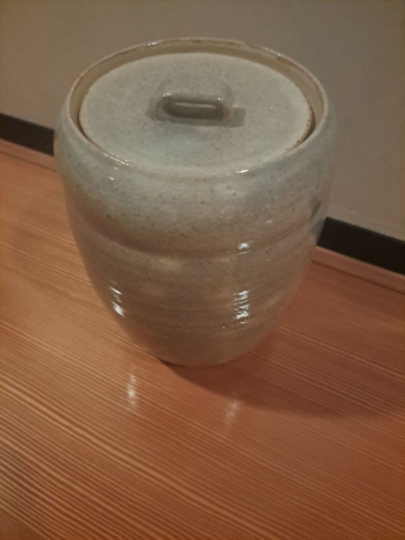 お茶の道具　水差し　益子焼　鈴木量