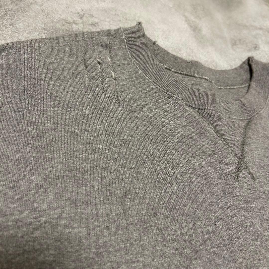 Maison Kinema メゾンキネマ ダメージロゴスウェット