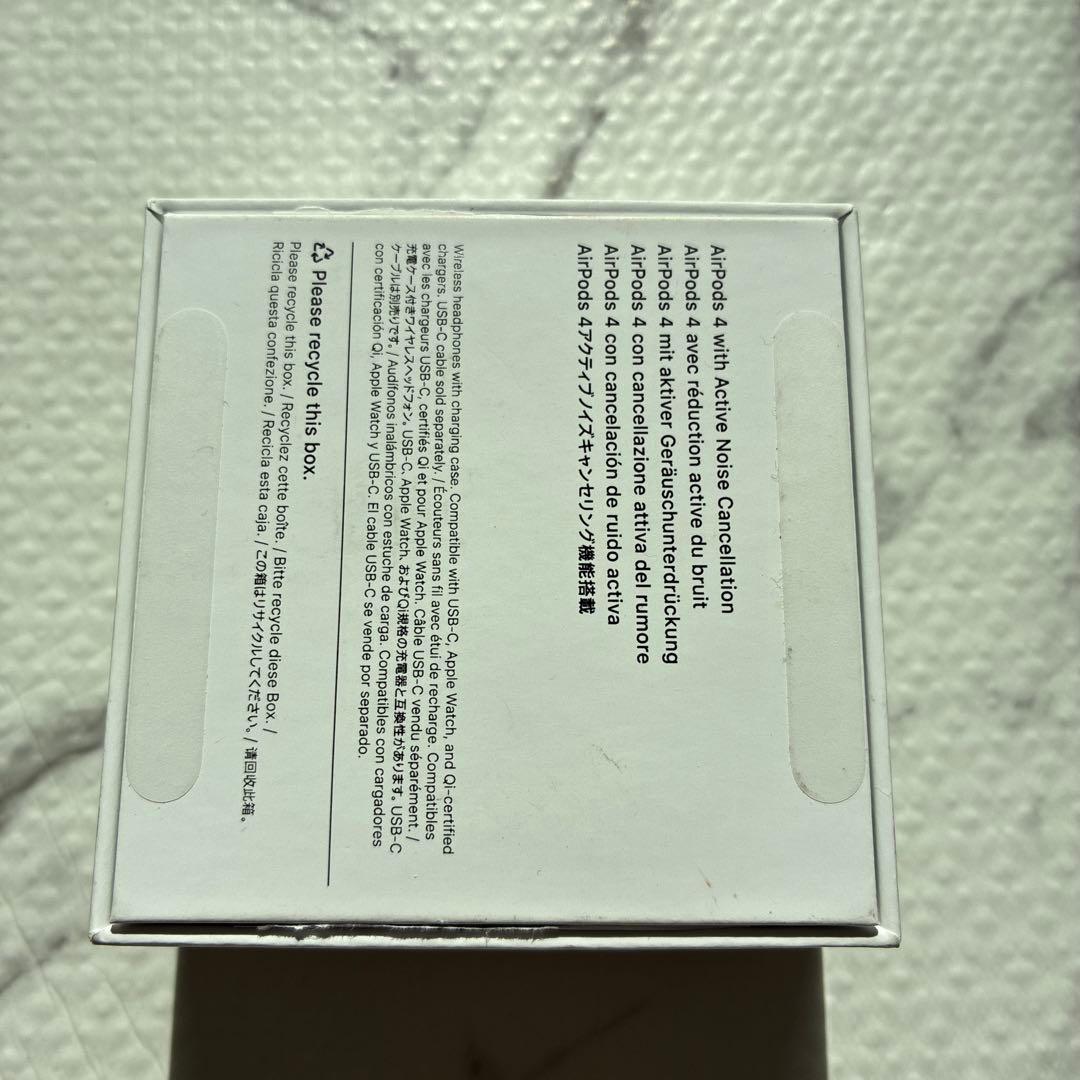 AirPods4アクティブノイズキャンセリング搭載モデル