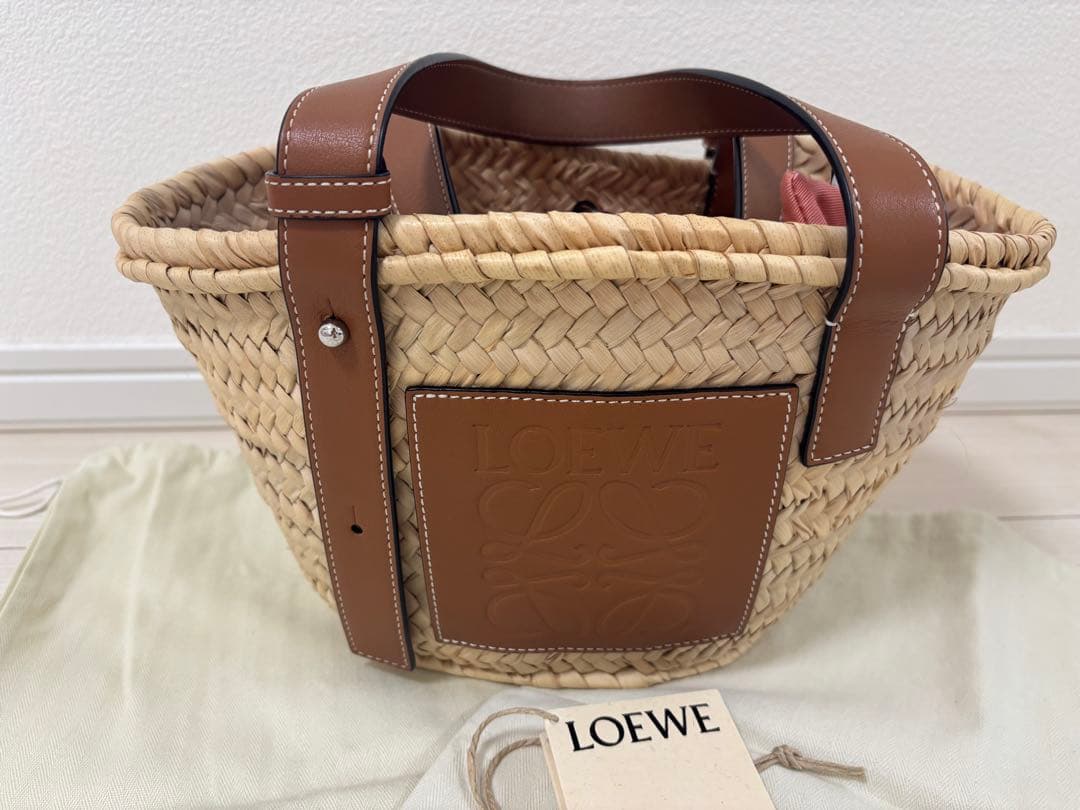 LOEWEロエベかごバッグ/ナチュラル
