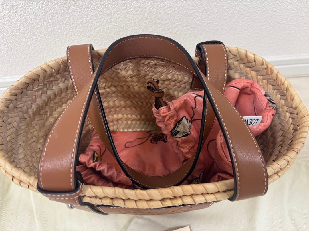LOEWEロエベかごバッグ/ナチュラル