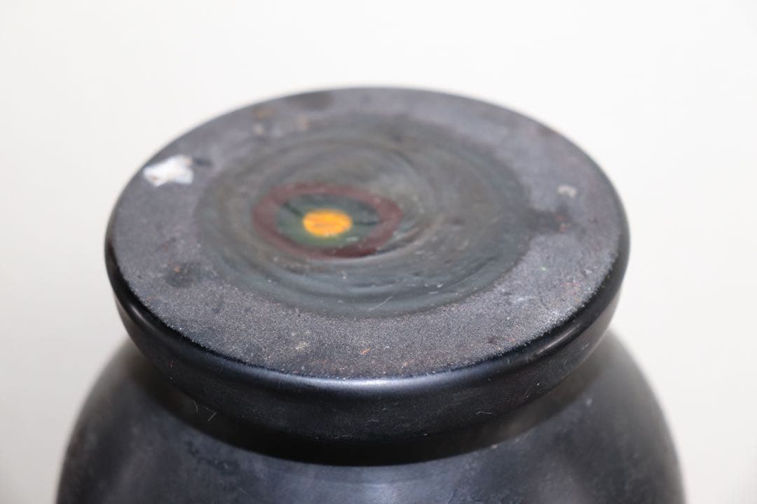 ガレガラス　カワセミ紋瓶　送料込み0623