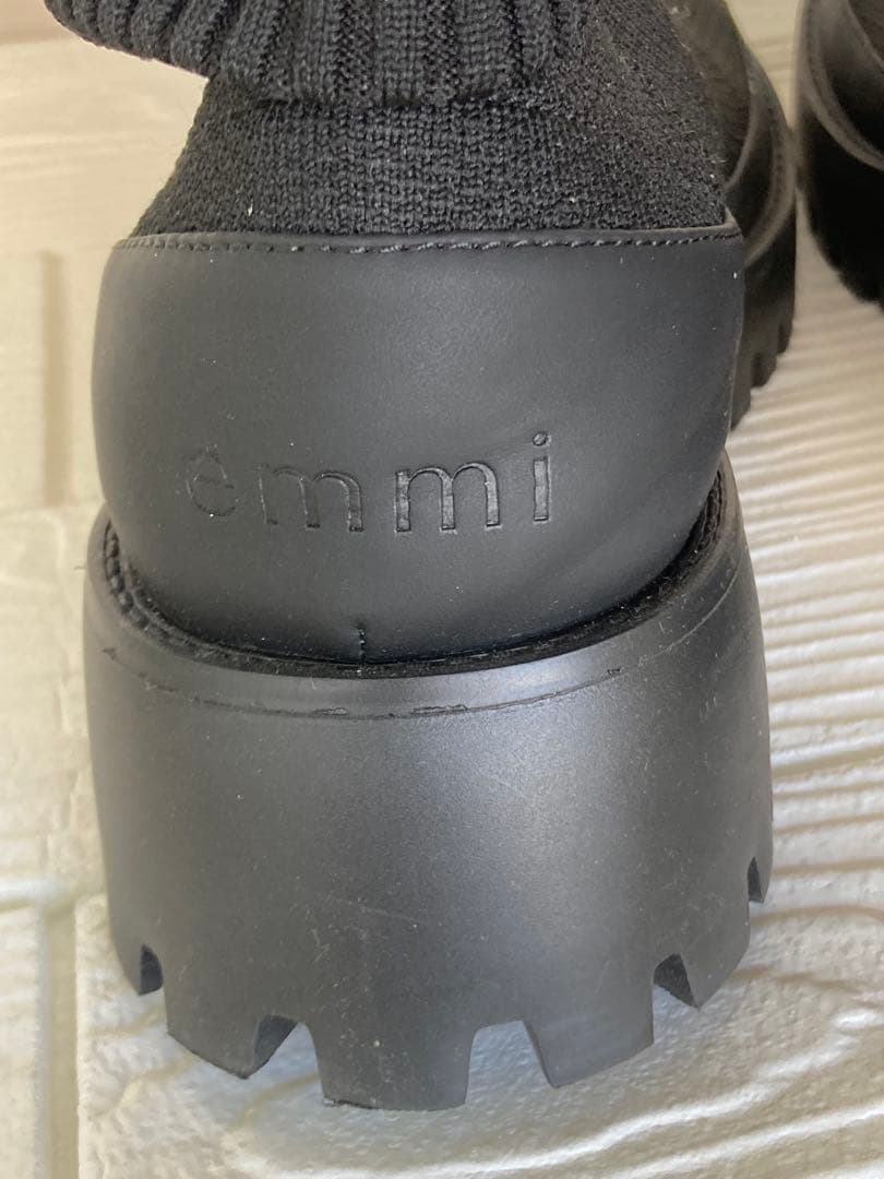 emmiニットブーツ ブラック　24㎝