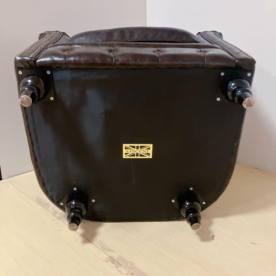 VINCENT ヴィンセント　1人掛け　ソファー　チェア　アンティーク調　PU