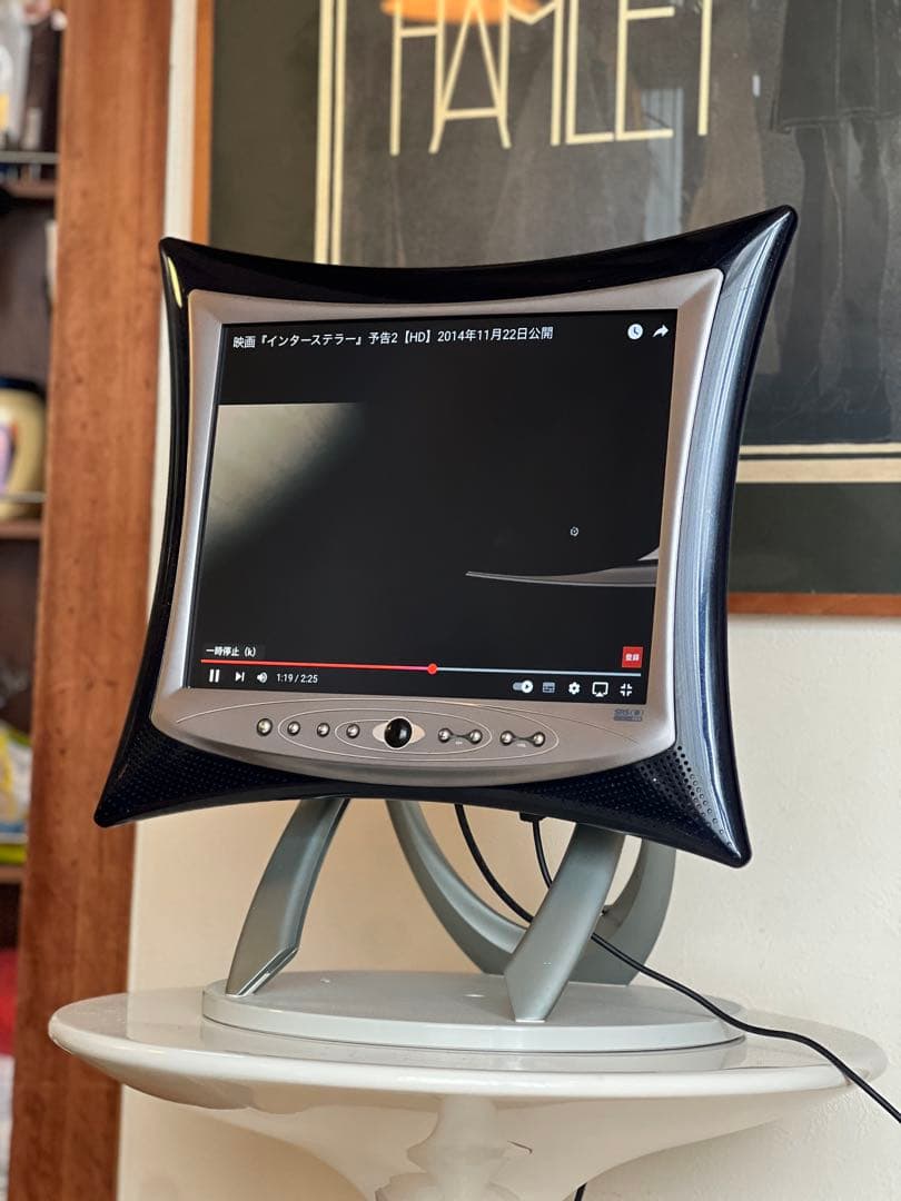 hannspree テレビモニター　ミッドセンチュリー　スペースエイジ　モニター