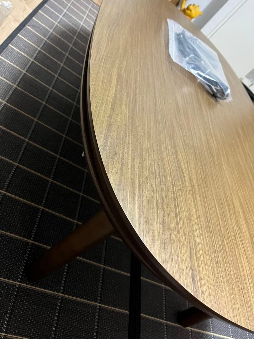 無印良品 こたつにもなるローテーブル ダークブラウン 大