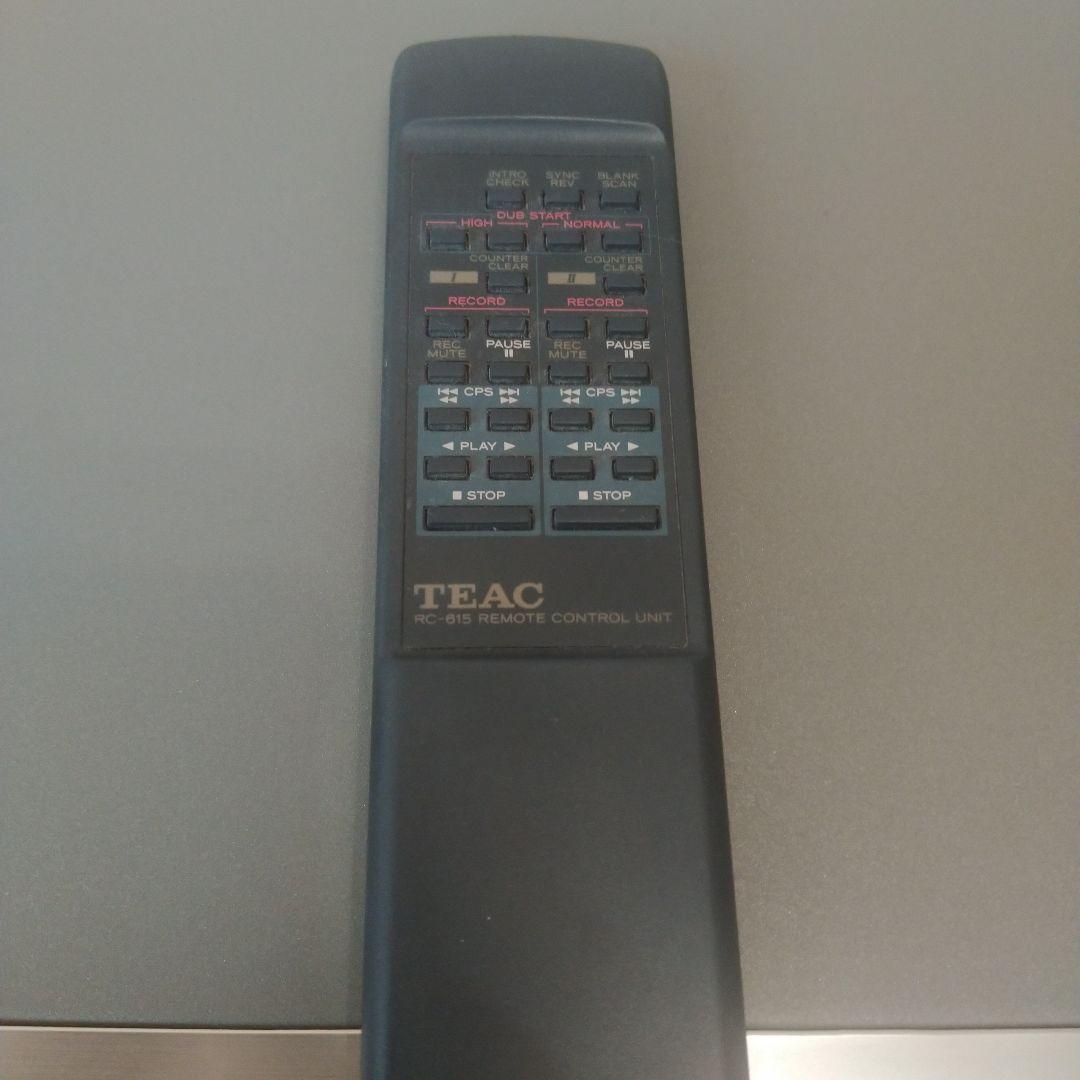 レトロ　TEAC W-860R ダブルカセットデッキ オーディオ　平成　90s