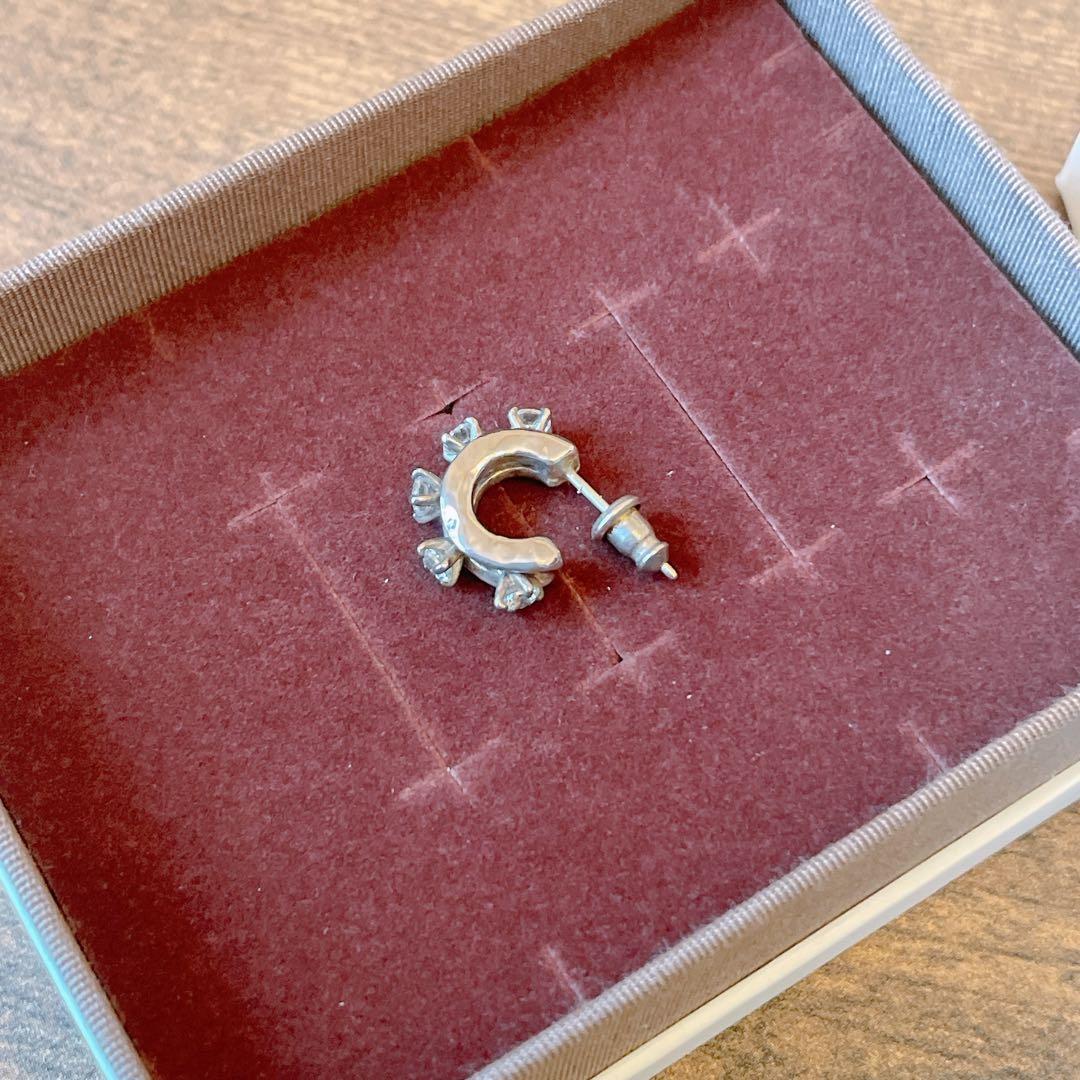 e.m. シルバーピアス キュービックジルコニア