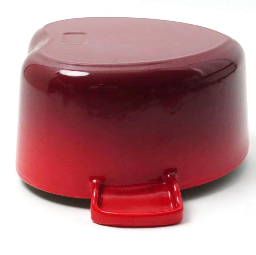 【美品】LE CREUSET　ココット ダムール チェリーレッド　18cm