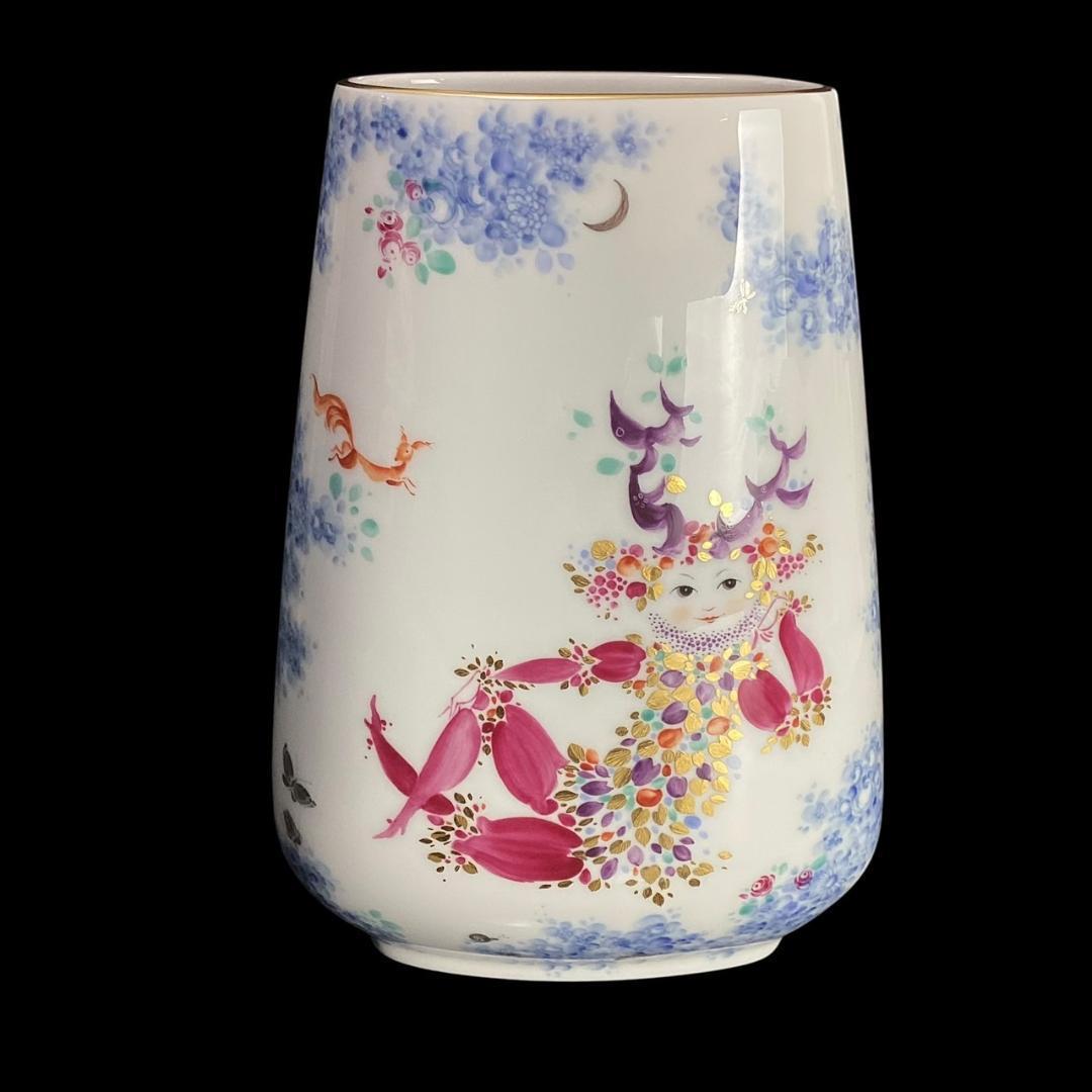 【超希少】マイセン 真夏の夜の夢 フラワーベース 花瓶 サマーナイトドリーム