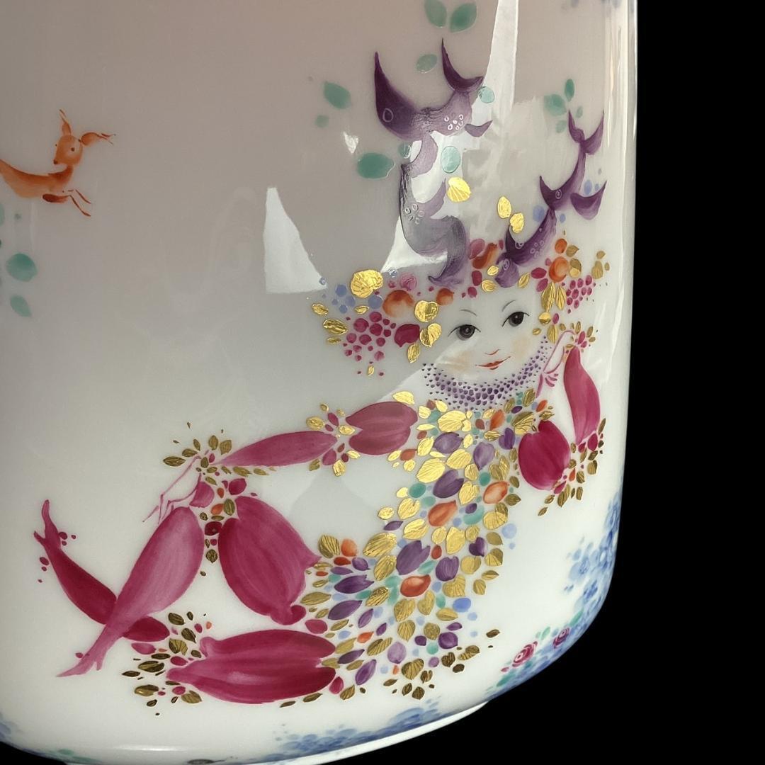 【超希少】マイセン 真夏の夜の夢 フラワーベース 花瓶 サマーナイトドリーム