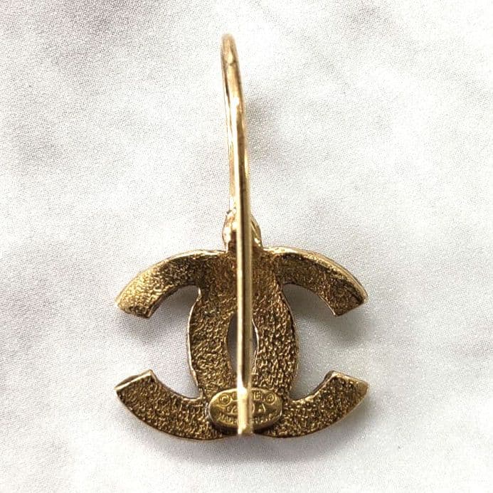 AMT15 シャネル 美品 ココマークピアス ラインストーン付き