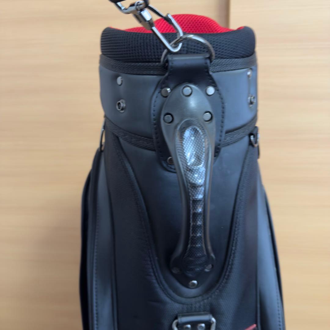 NIKE GOLF キャディバッグ 6分割 ブラック フード付き メンズ向け