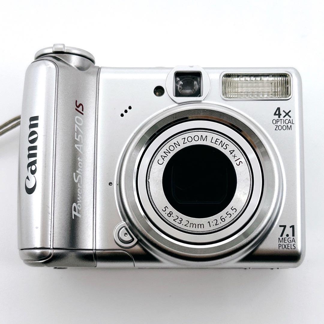 Canon キャノン PowerShot A570 IS シルバー デジカメ