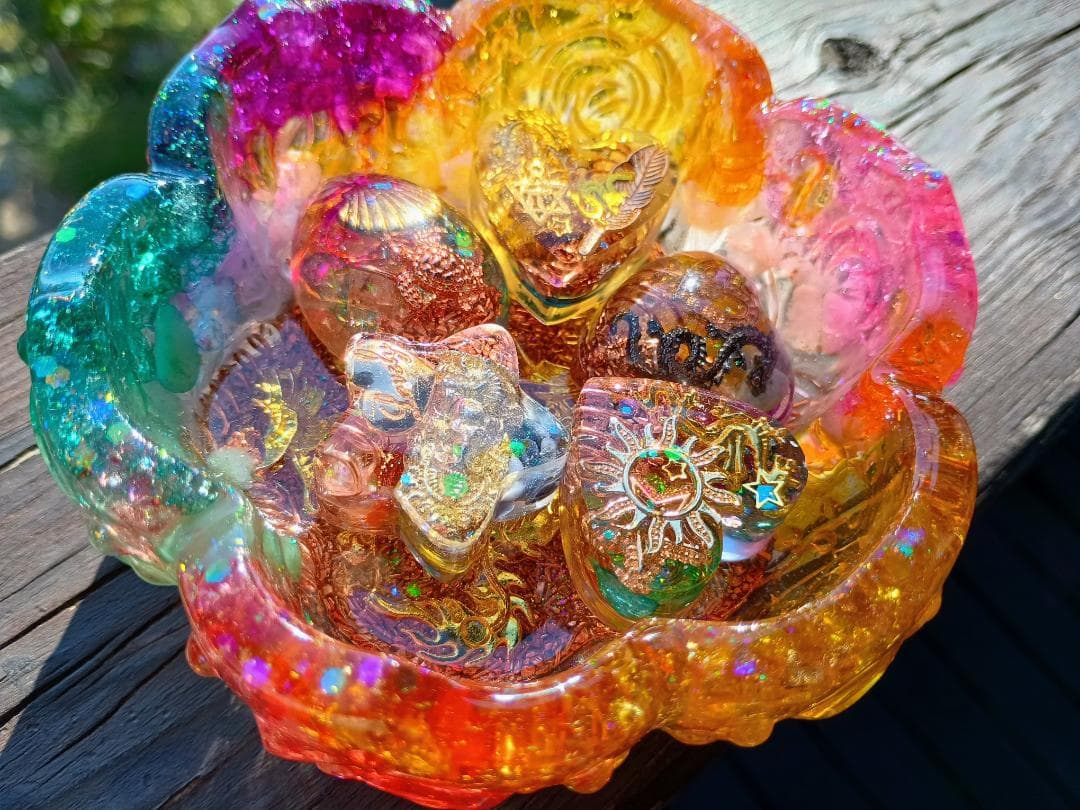 大きなお花型❀JEWELRY⭐オルゴナイト⭐十六夜♡美月✨さま♥️おまとめ専用