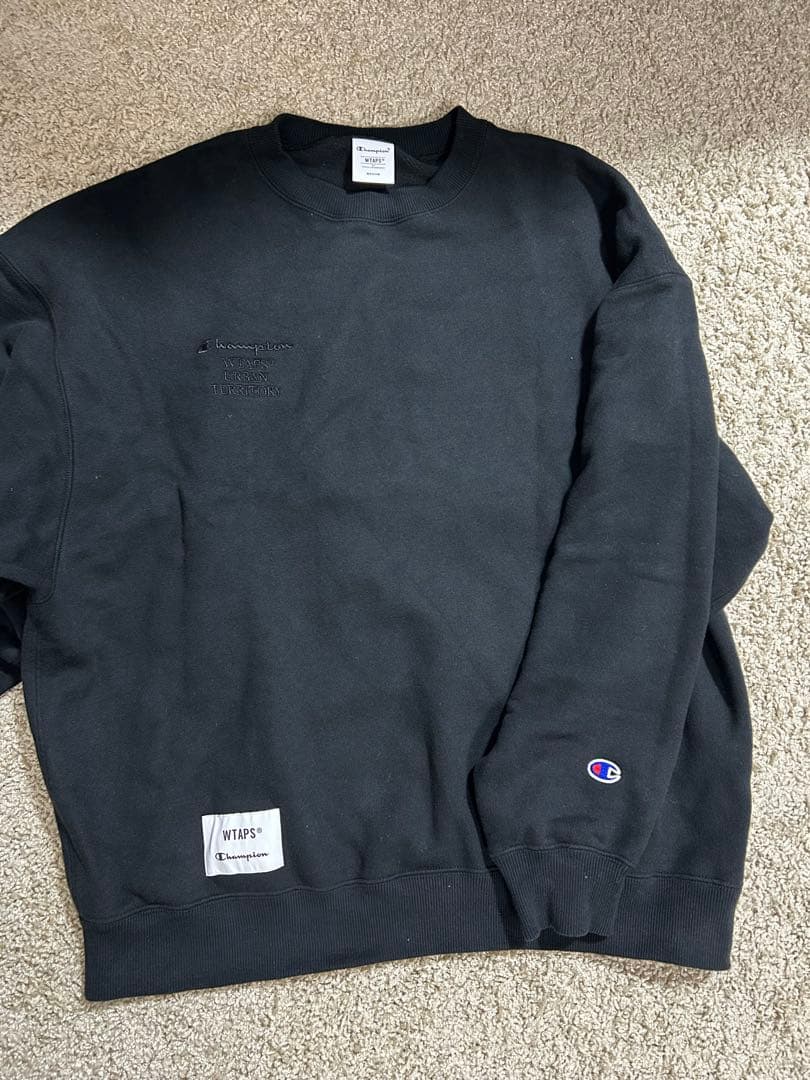 wtaps×champion academy crew neck M ブラック