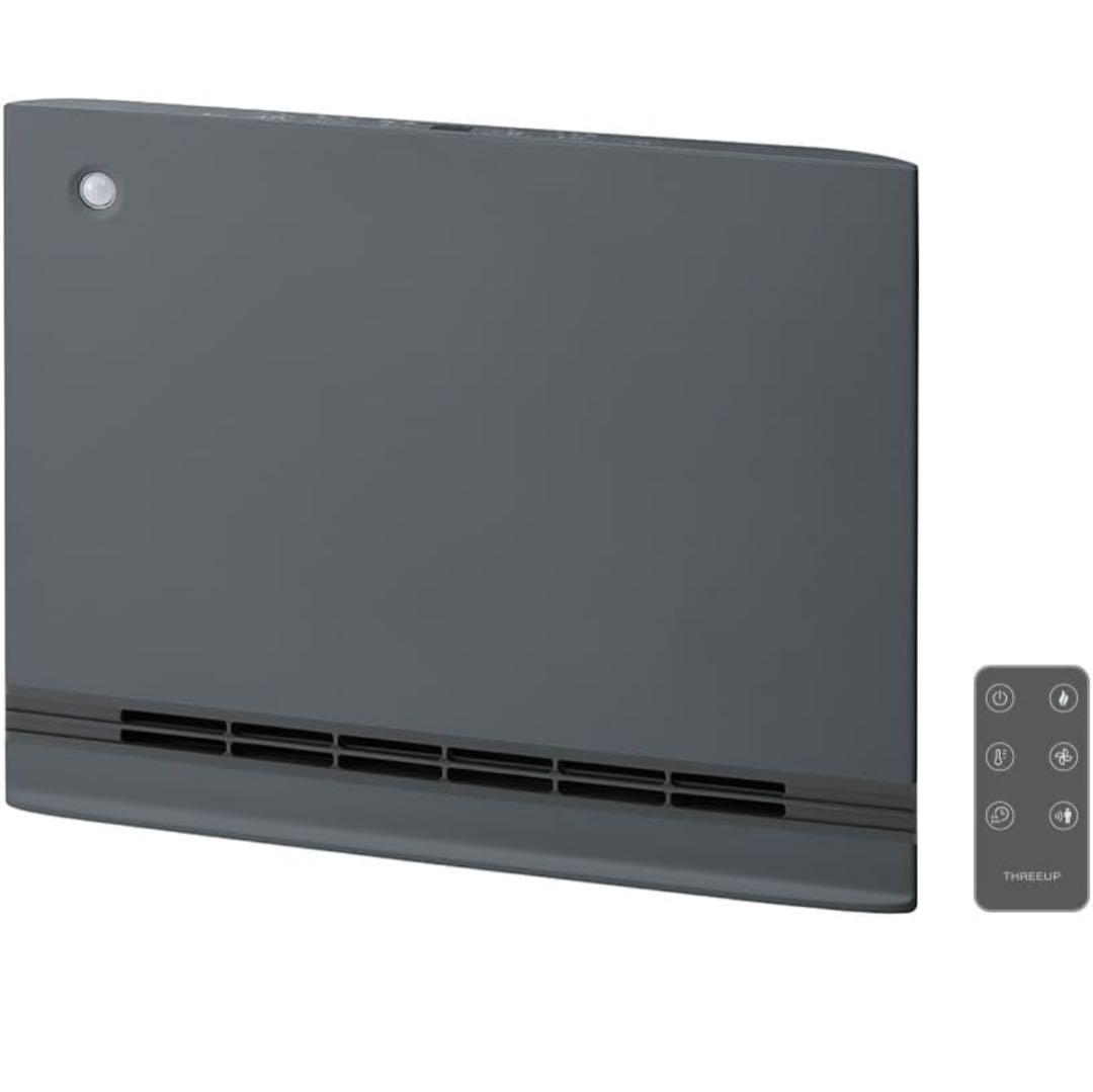 THREEUP セラミックファンヒーター CH-AZ0697GY