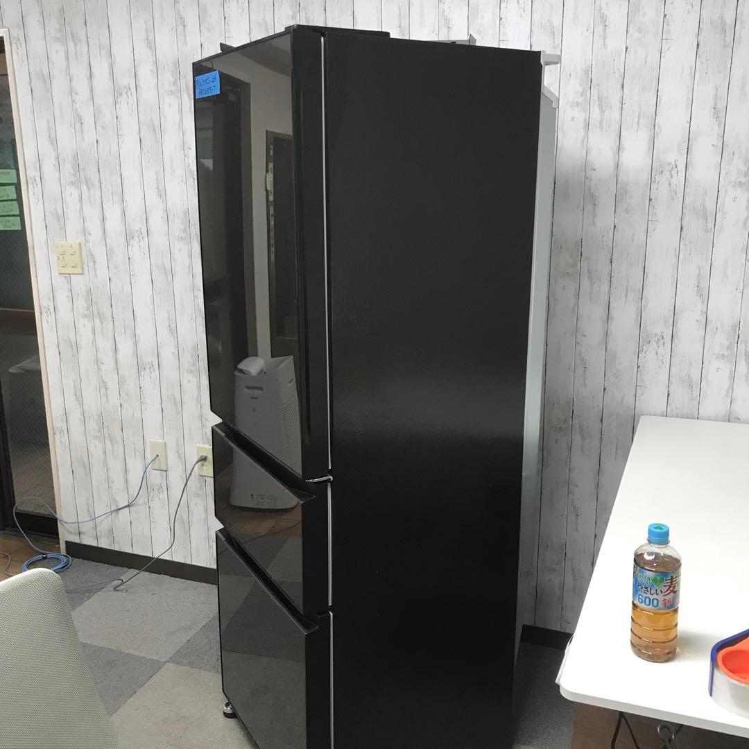 【美品】三菱ノンフロン冷凍冷蔵庫　MR-CG37E-T　２０１９年 H