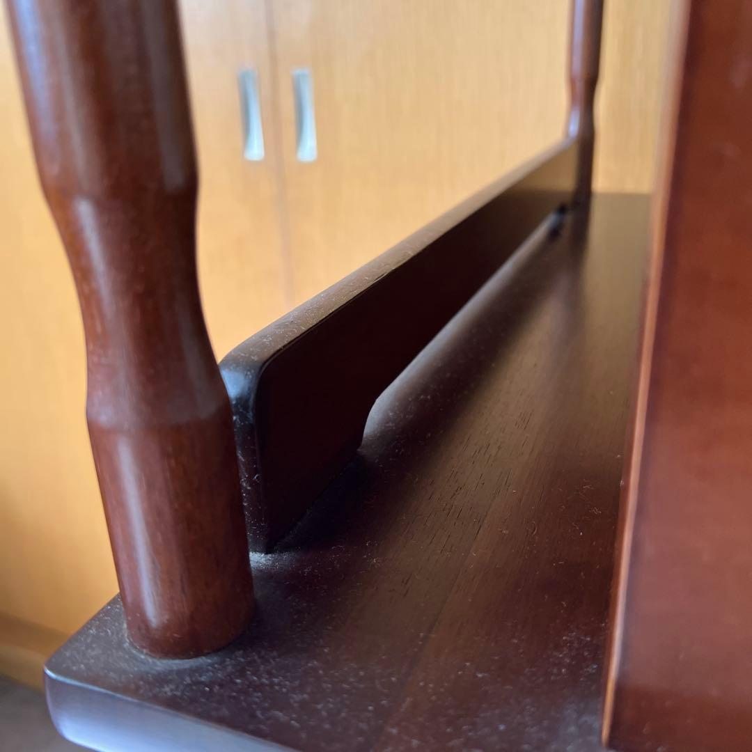 【A】木製ラック ダークブラウン オープンシェルフ　ビンテージ