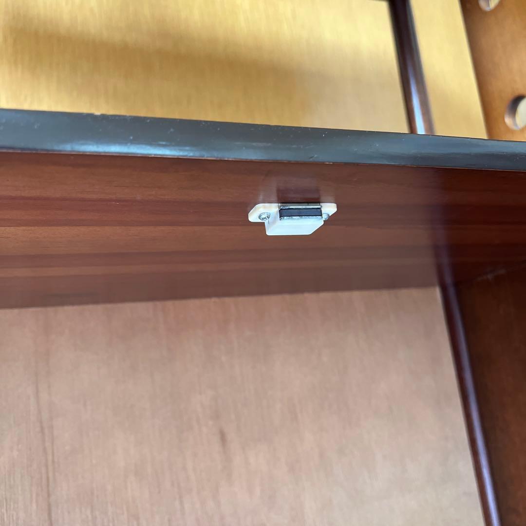 【A】木製ラック ダークブラウン オープンシェルフ　ビンテージ