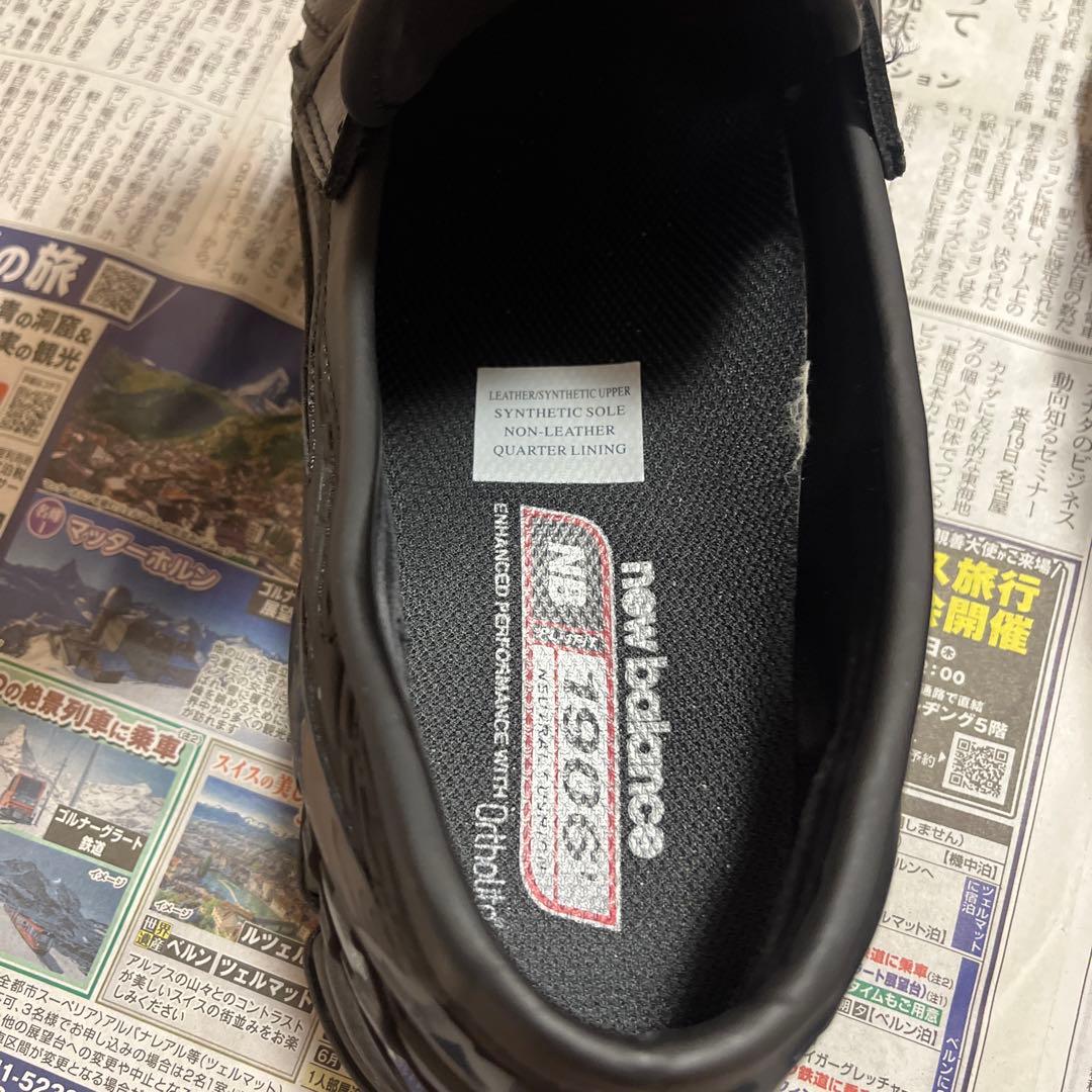 New Balance 1906L トリプルブラックローファー　28